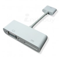 30 Pin Dock to VGA Port Digital AV Adapter for iPad, iPhone and iPod Touch